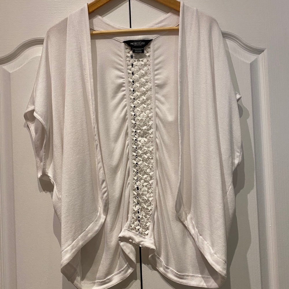MICHEL Studio Short-Sleeve Cardigan in Size 3X